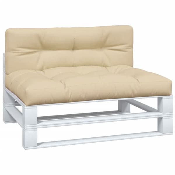 Maison Exclusive - Palettityynyt 2 kpl beige kangas