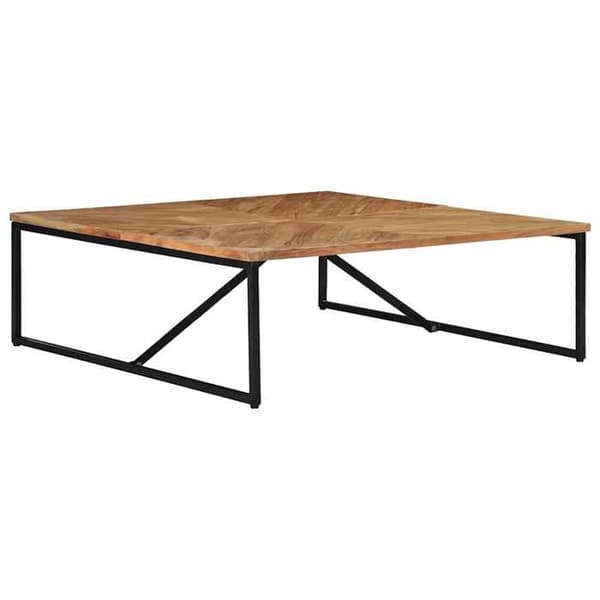 Maison Exclusive - Soffbord 110x110x36 cm Solid akaciaträ kastanj