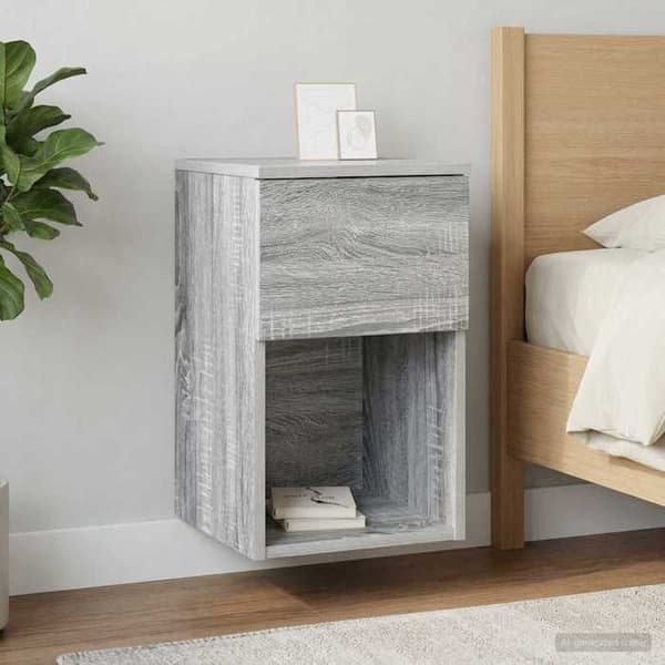 Maison Exclusive - Sonoma grå sengeskab 29 x 31,5 x 49 cm Ingeniørtræ Sonoma grå
