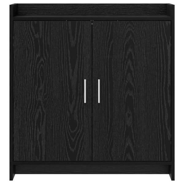 Maison Exclusive - Buffet Sort egetræ 72 x 36 x 80 cm Ingeniørtræ