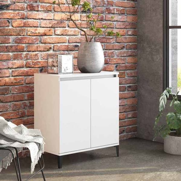 Maison Exclusive - Vit buffé 60x35x70 cm i ingenjörsträ