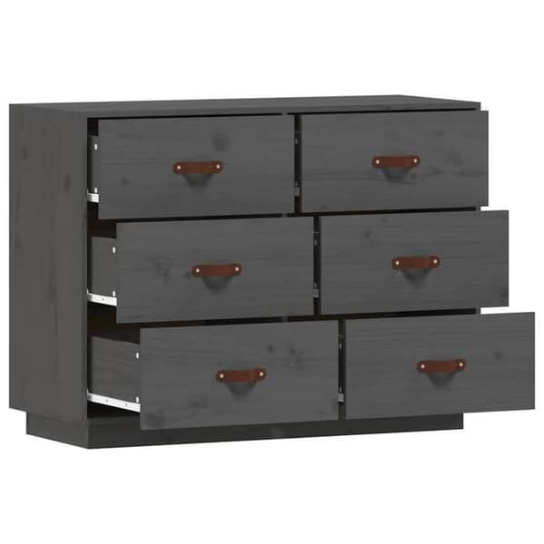 Maison Exclusive - Buffé Grå 100x40x75 cm Massivt furu