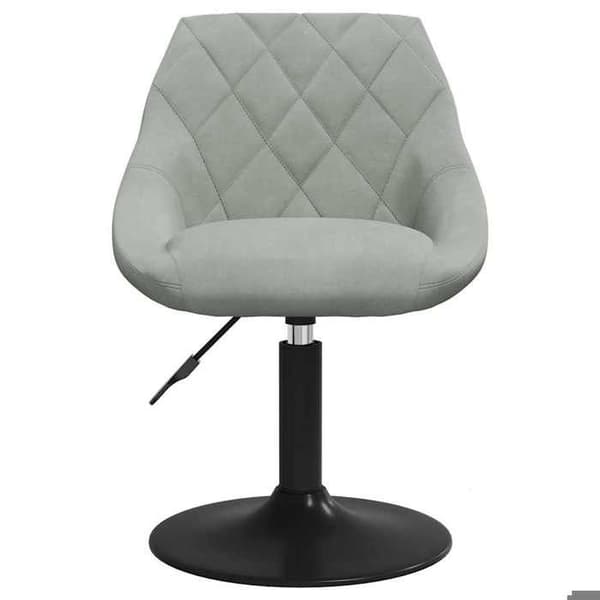 Maison Exclusive - Snurrande matstolar set om 2 Ljusgrå Sammet