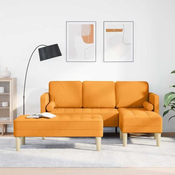 Maison Exclusive - 2 kpl sohvasetti tummankeltainen polyesteri Mörk gul