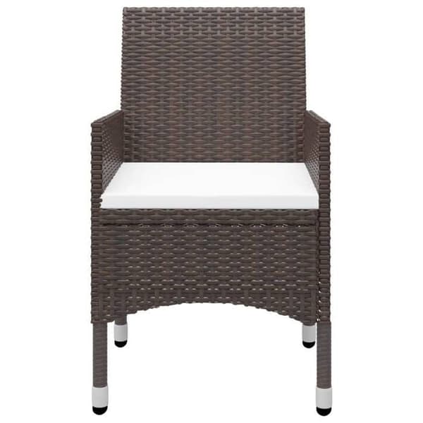 Maison Exclusive - Have spisebordssæt 5 dele Brun brun