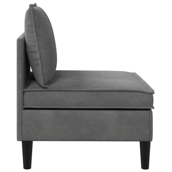 Maison Exclusive - Mellem sofa med opbevaring Mørkegrå Velour