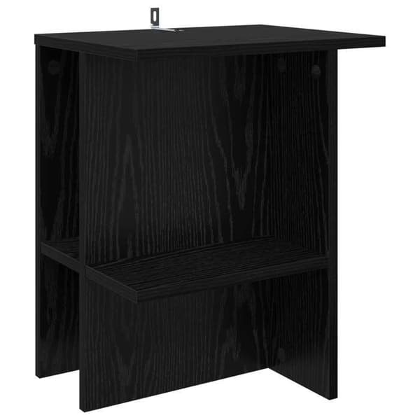 Bord - EKSKLUSIV HUS - Sort eg - 40×30×49 cm - Ingeniørtræ - Moderne svart ek