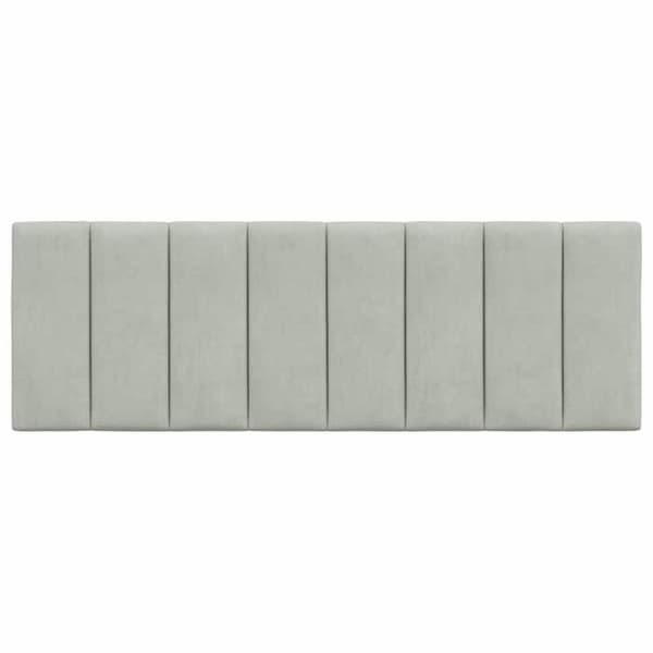 Päätytyyny - MAISON EXCLUSIVE - Hanko - Vaaleanharmaa - 140 cm - Pehmustettu sametti Ljusgrått