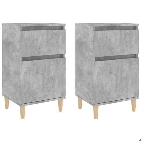Maison Exclusive - Natborde 2 stk grå beton 40x35x70 cm