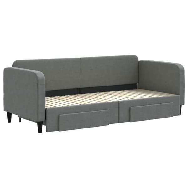 Päivävuode - EXCLUSIVE-TALO - 80 x 200 cm - Daybed - 2 laatikkoa - Harmaa