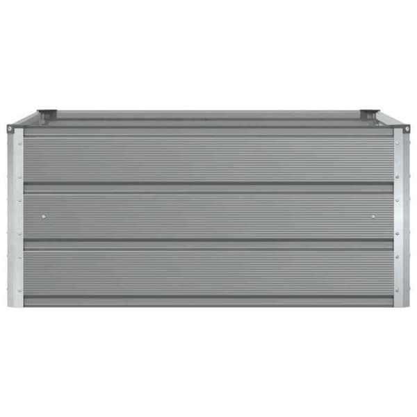 Maison Exclusive - Lys grå plantekasse 100 x 100 x 45 cm Stål