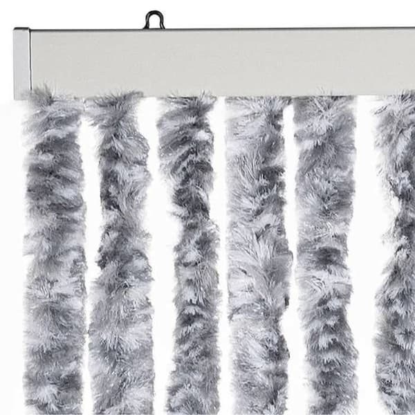 Maison Exclusive - Valkoinen ja harmaa hyttysverkko 100x200 cm chenille