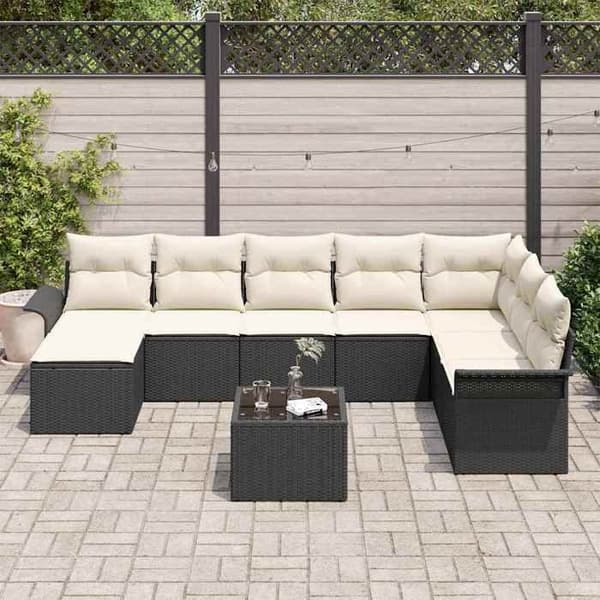 Maison Exclusive - 9 stk. have-sofa sæt i brun poly rattan brun