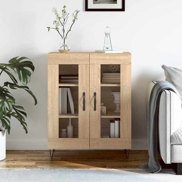 Maison Exclusive - Buffé ek sonoma 69,5x34x90 cm ingenjörsträ