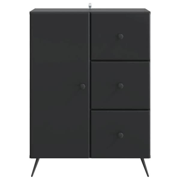 Maison Exclusive - Buffet Sort 66 x 34,5 x 90 cm Ingeniørtræ