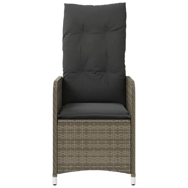 Maison Exclusive - Trädgårdsfällstolar set om 2 och bord i flätad resin