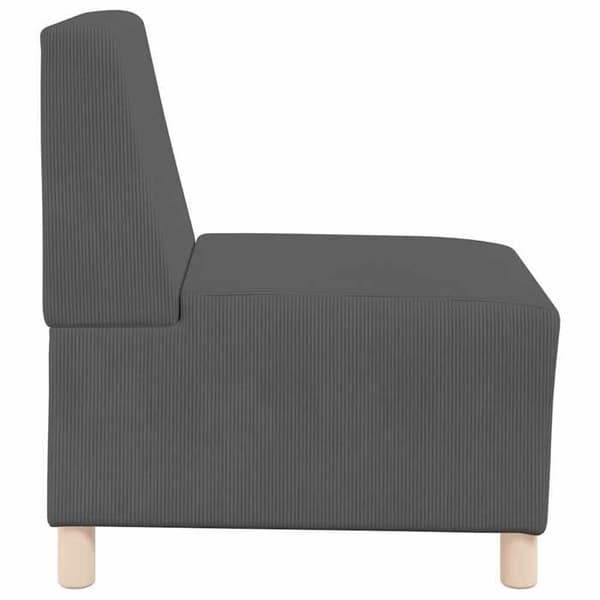 Maison Exclusive - Modulerbar Soffa Enhet Utan Armstöd 2 st Mörkgrå