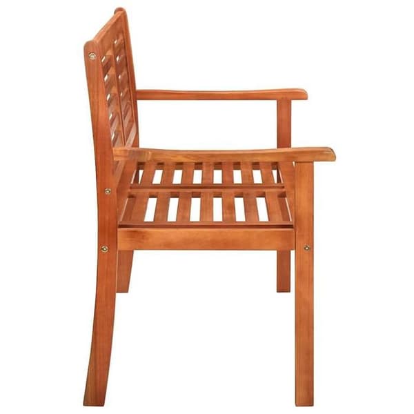 Havemøbel - EKSKLUSIV HUS - 120 cm - 2 pladser - Eucalyptus træ - Pude inkluderet