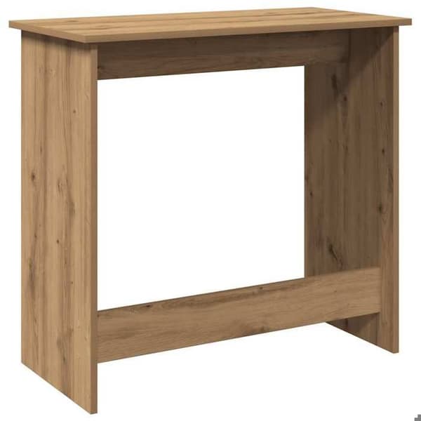 Maison Exclusive - Håndlavet egetræskontor 80x40x75 cm ingeniørtræ Ek