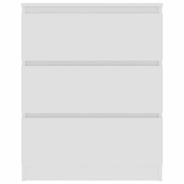 Maison Exclusive - Buffé Vit 60x35x76 cm Ingenjörsträ