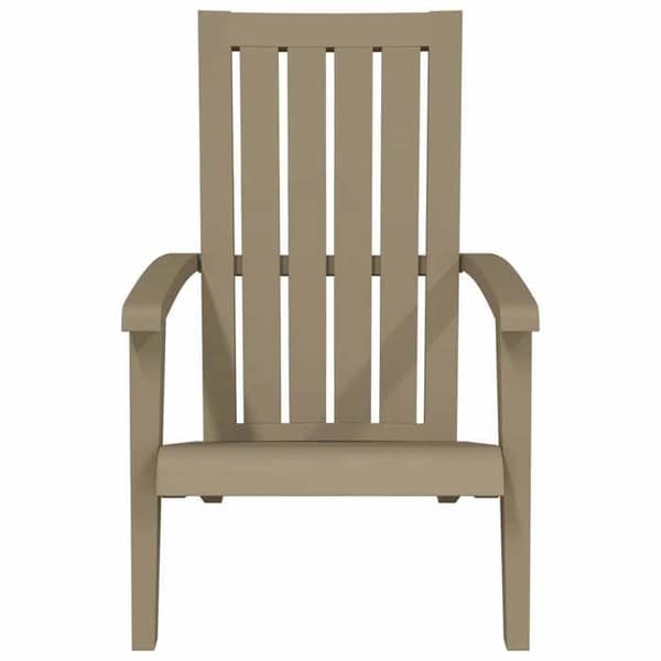 Maison Exclusive - Adirondack-stol i ljusbrun polypropen