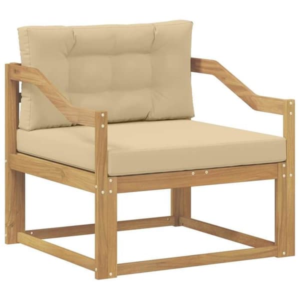 Maison Exclusive - Utomhussoffa i vit polyester