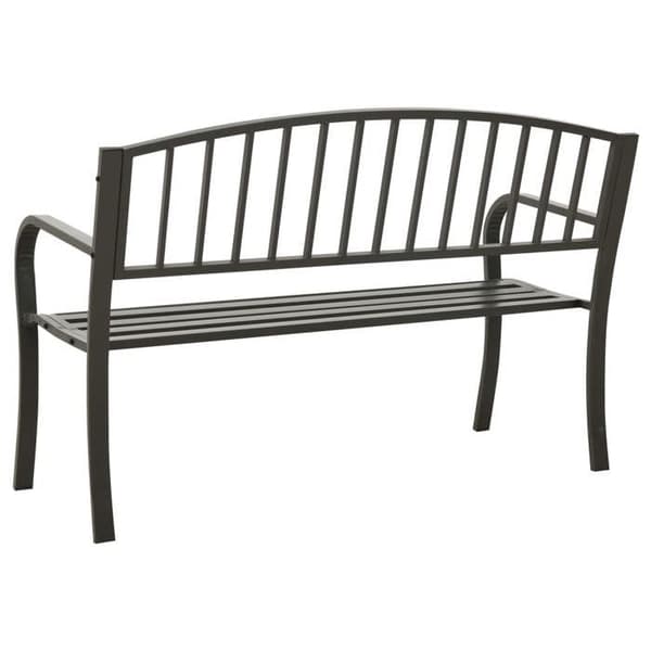 Maison Exclusive - Harmaa puutarhapenkki 120 cm Teräs grå