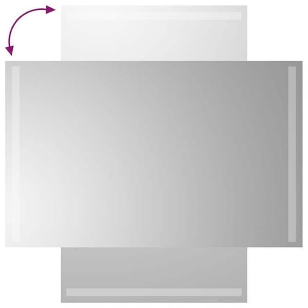 Maison Exclusive - LED-badrumsspegel 50x80 cm