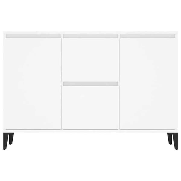 Maison Exclusive - Hvidt buffet 102x35x70 cm ingeniørtræ