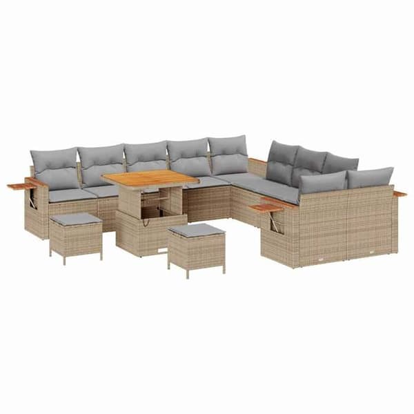 Maison Exclusive - 17-osainen puutarhakalustesarja 10-hengen