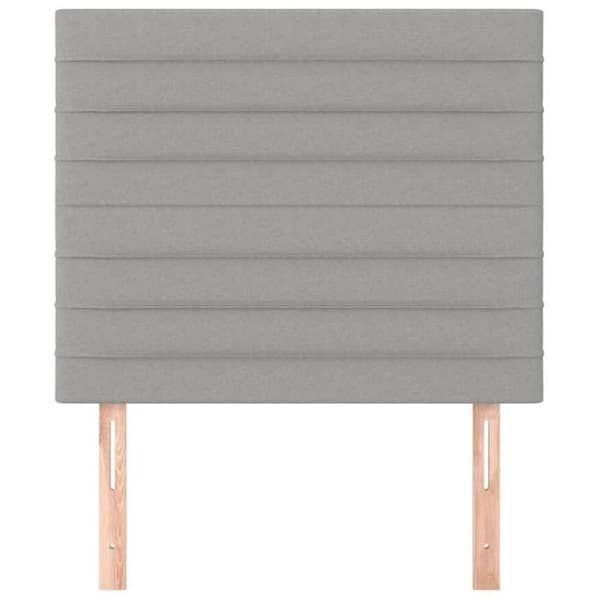 Maison Exclusive - Lys grå hovedgærde 100x5x118/128 cm Stof Ljusgrått
