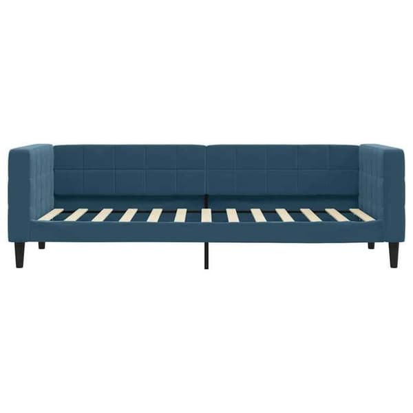 Maison Exclusive - Sängsoffa utan madrass blå 80x200 cm sammet