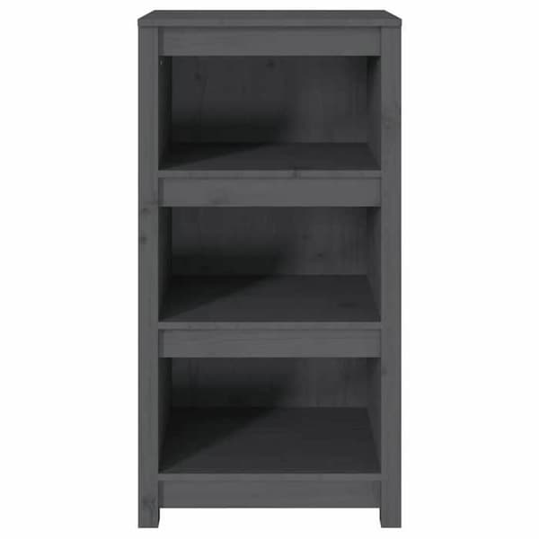 Maison Exclusive - Harmaa Kirjasto 50x35x97 cm Massiivipuu Grå