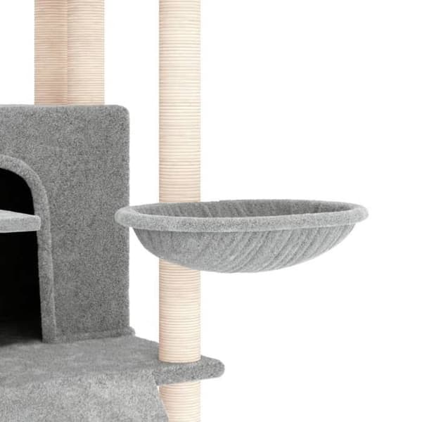 Maison Exclusive - Kattekradsetræ med sisal kløer Lys grå 154 cm ljusgrått