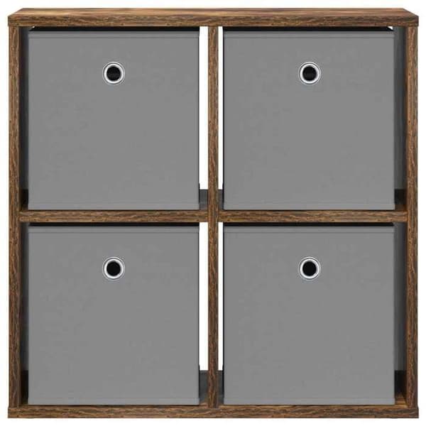 Buffet - EKSKLUSIVT HUS - 59,5 x 27 x 57 cm - Røget eg - Spånplade - Pladsbesparende Rökt ek