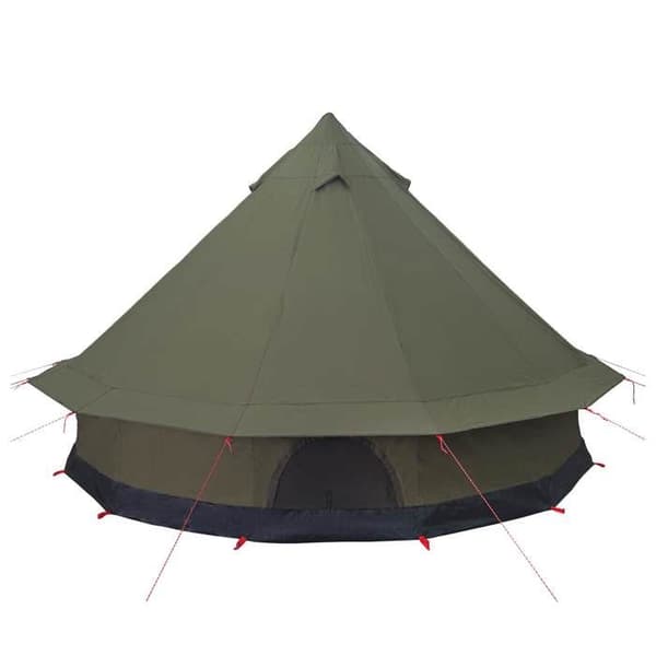 Maison Exclusive - Perheteltta 6 hengelle, armeijan vihreä, polycotton