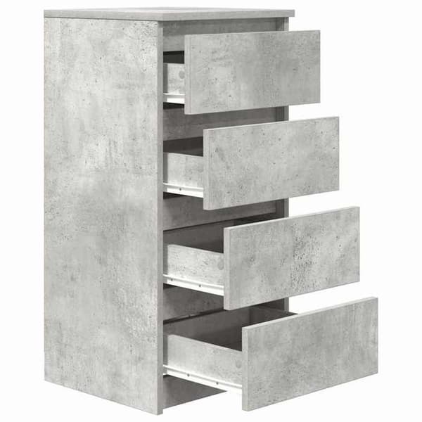 Maison Exclusive - Buffet grå beton 37,5x35x76 cm ingeniørtræ