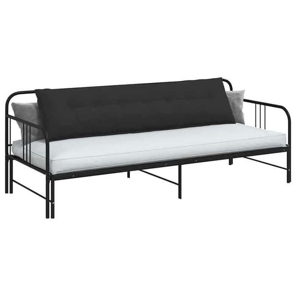 Selkätyyny - MAISON EXCLUSIVE - 200 x 50 cm - Musta - Mikrofiiberi - Polyesteritäyte Svart