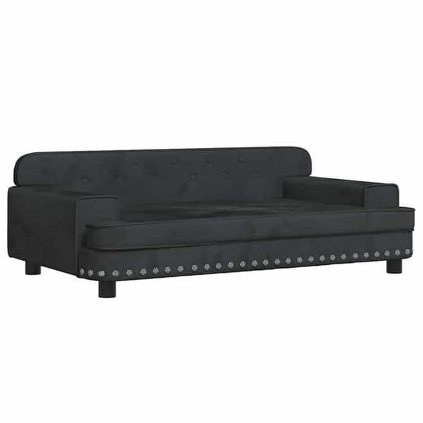 Maison Exclusive - Sort hundeseng 90x53x30 cm velour svart