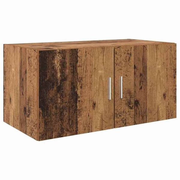 Väggmöbel - EXKLUSIV HEM - 80x42,5x40 cm - Ingenjörsträ - Rustik trälook - Väggmontering Rustik trä