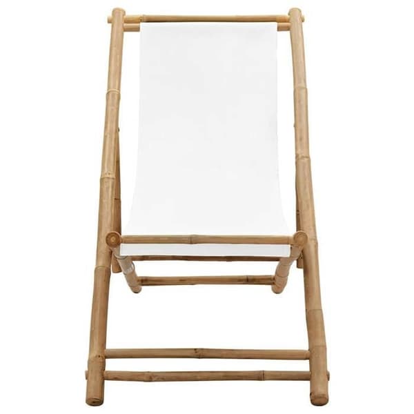 Maison Exclusive - Terrassstol i bambu och tyg