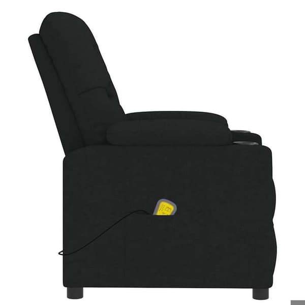 Maison Exclusive - Svart tyg massagefåtölj Svart