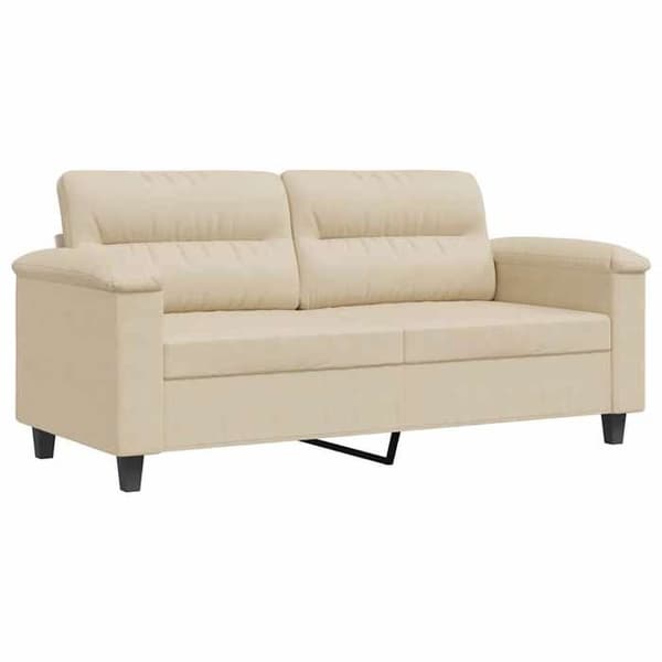 Maison Exclusive - 2-personers sofa Creme 140 cm Mikrofiber stof
