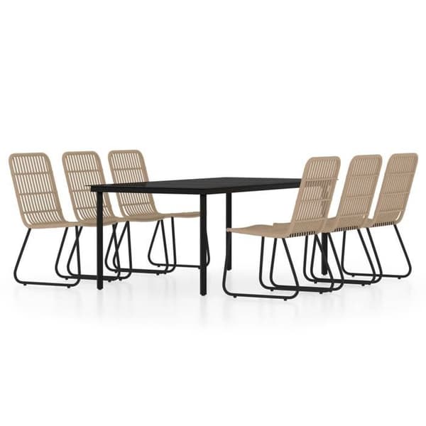 Maison Exclusive - Have spisebordssæt 7 dele Eg Ek