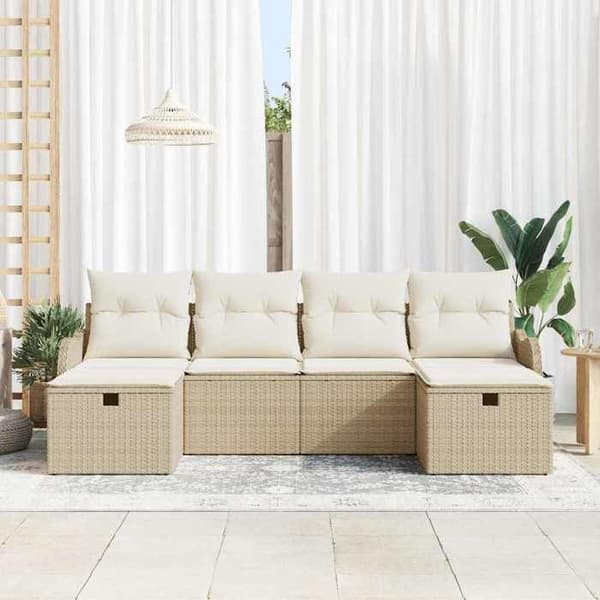 Maison Exclusive - 6-delt have-sofa sæt Beige polyrotin beige