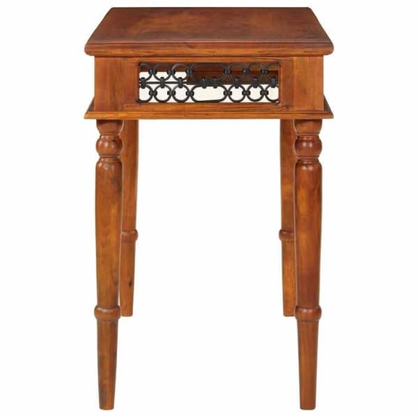 Maison Exclusive - Kontor med skuffe 110x50x76 cm solid akacietræ Honung (slutfinish honung)