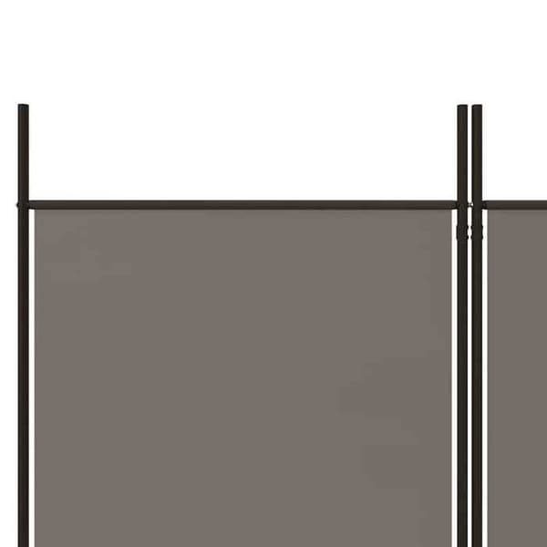 Maison Exclusive - Avskiljande vägg 5 paneler Antracit 250x220 cm Tyg