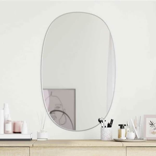 Maison Exclusive - Hopeinen seinäpeili 70x45 cm Silver
