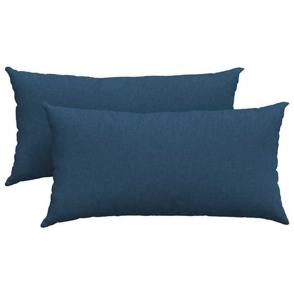Soffkuddar - EXKLUSIVT HEM - 2 stycken 80 x 40 cm - Blå - Dragkedja - Polyesterfyllning Blå