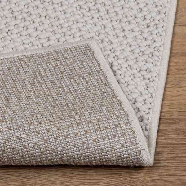 Indendørstæppe - EKSKLUSIV HUS - LUGO - 150x80 cm - Creme - Polyester - Skridsikker Grädde